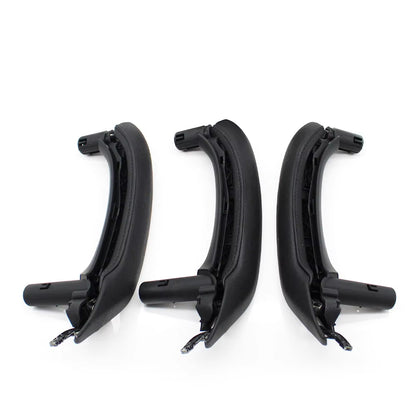 LHD RHD Interior Passenger Doors Pull Handle with Leather Outer Cover For BMW X5 X6 E70 E71 E72