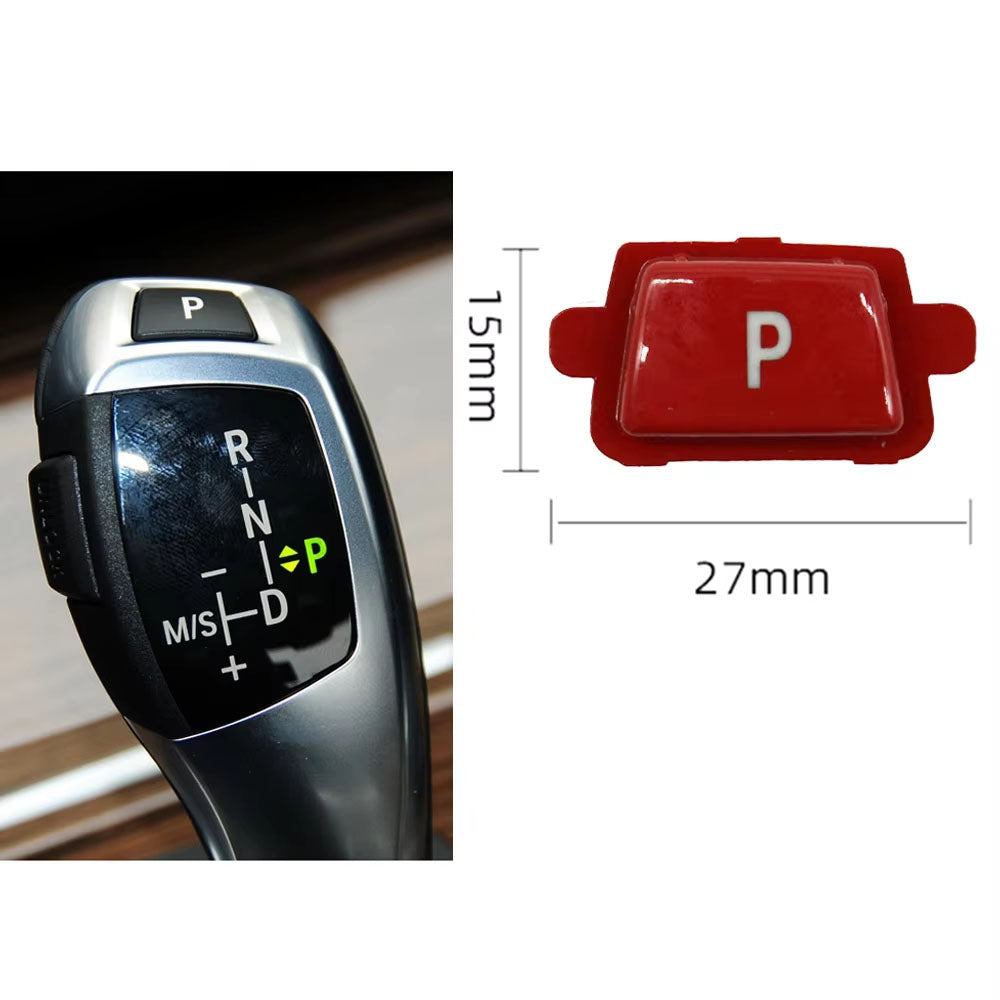 Car Gear Shift Lever Auto Parking P Button Cap Cover Replacement For For BMW 3 5 7 X3 X4 X5 X6 Series E90 F30 F10 F01 F25