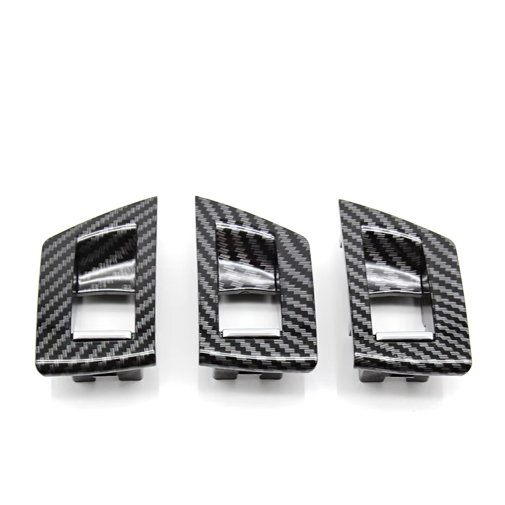 3pcs Set LHD RHD Interior Door Window Lift Adjust Switch Button Cover Trim For BMW 5 Series F10 F11 F18 520i 523i 525i 528i 535i