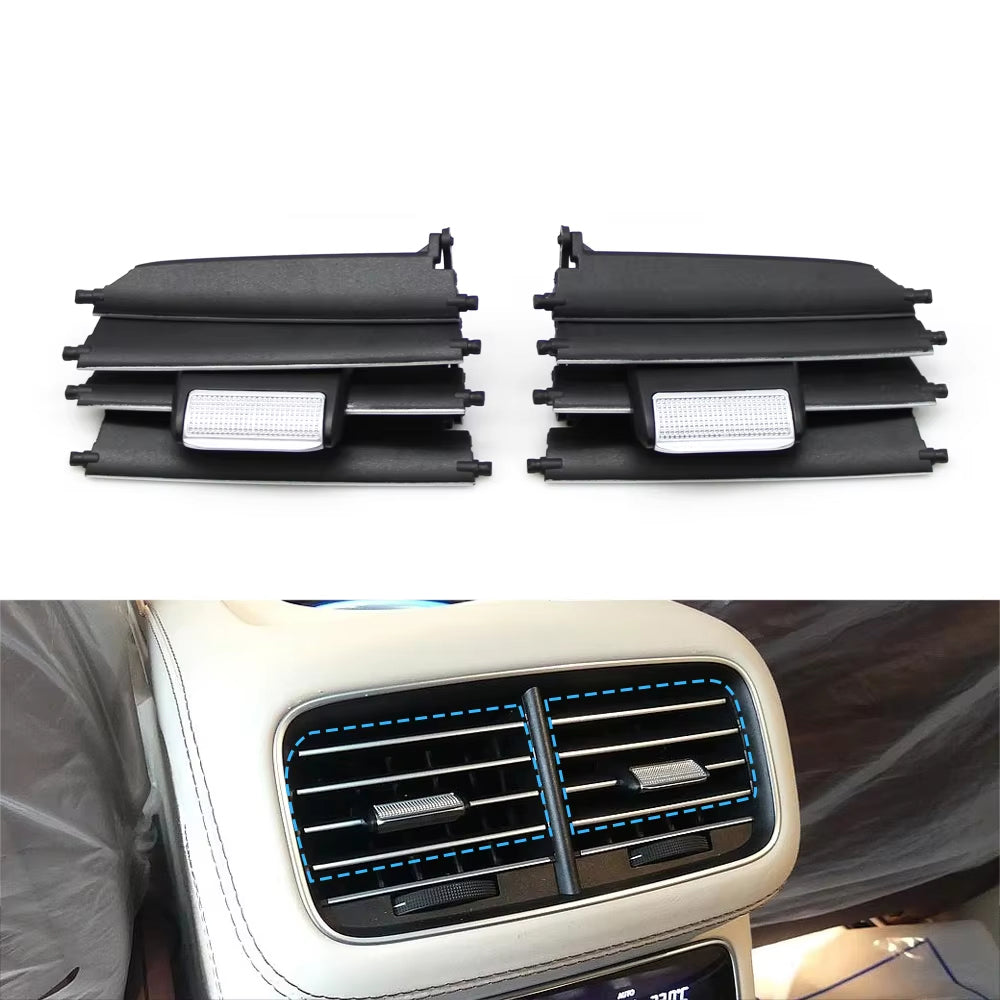 Car Rear Console Air Vent Outlet Grille AC Tab Clip Repair Kit Outer Frame For Benz GLS GLE W167 350 400 450 500 580 2020-2025