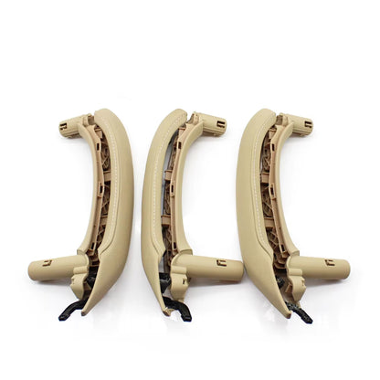 LHD RHD Interior Passenger Doors Pull Handle with Leather Outer Cover For BMW X5 X6 E70 E71 E72
