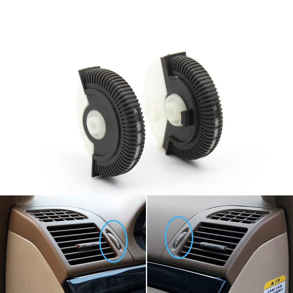 2PCS Front Rear Air Conditioning Control Roller AC Vent Base Rolling Wheel For Benz E Class W211 E200 E300 E230 E260 E280