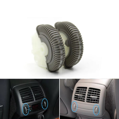 2/4PCS Set Car Front Rear Air Conditioning Control Roller AC Vent Rolling Wheel For Mercedes Benz E Class W211 E200 E300