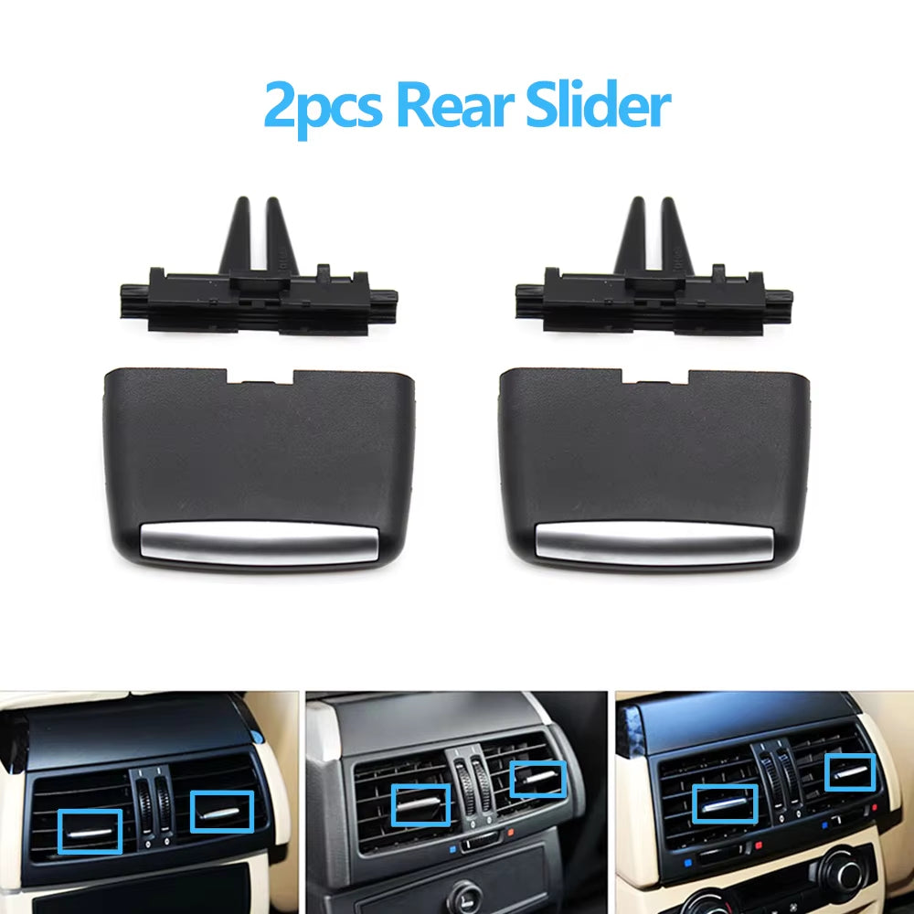 LHD RHD Front Central Left Right Rear Air Conditioning AC Vent Grille Outlet Cover For BMW X5 X6 E70 E71 E72 2007-2013