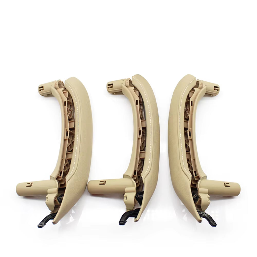 LHD RHD Interior Passenger Doors Pull Handle with Leather Outer Cover For BMW X5 X6 E70 E71 E72