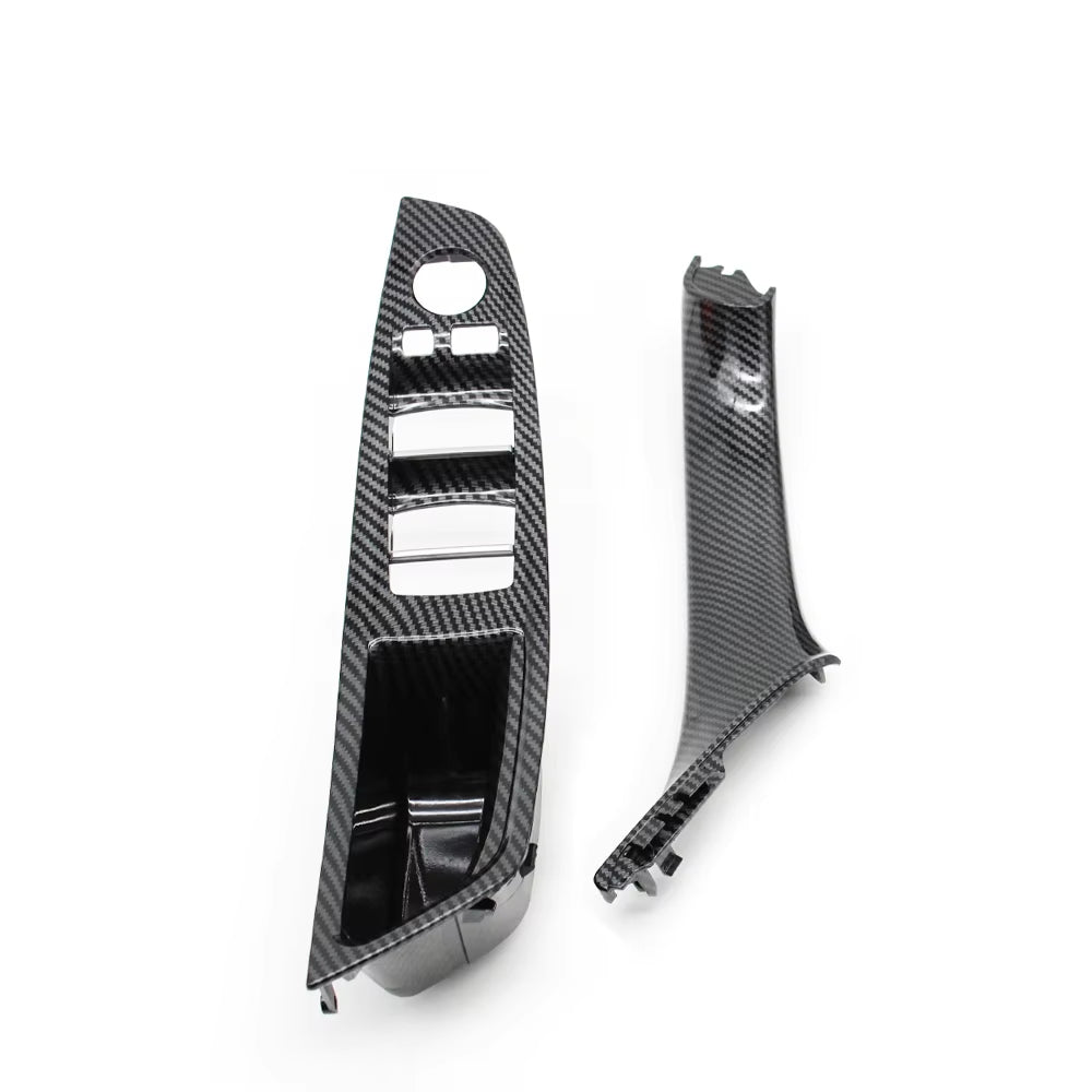 7pcs Set LHD Interior Armrest Door Handle Panel Inside Trim Cover For BMW 5 Series F10 F11 F18 520i 523i 525i 528i 535i