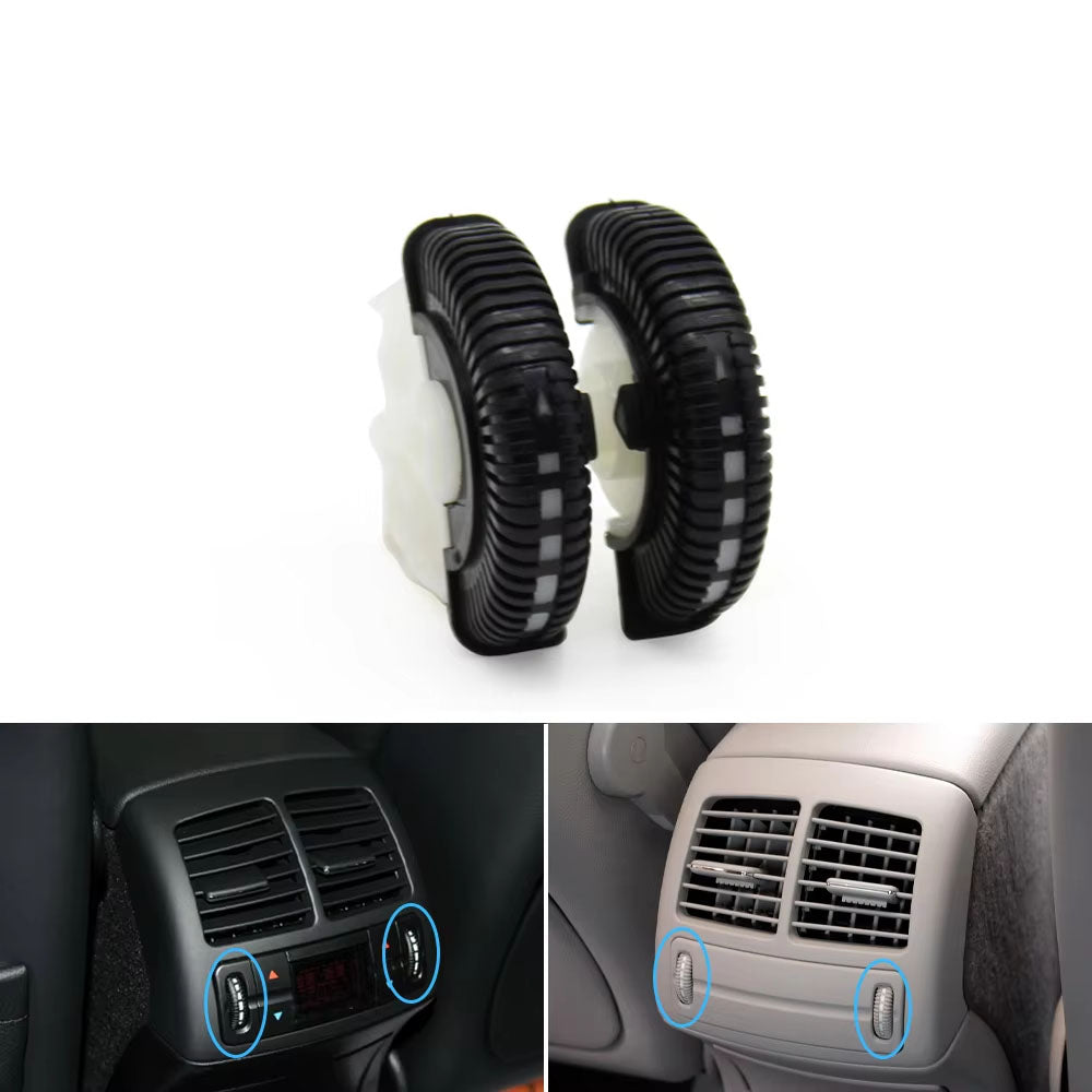 2PCS Front Rear Air Conditioning Control Roller AC Vent Base Rolling Wheel For Benz E Class W211 E200 E300 E230 E260 E280