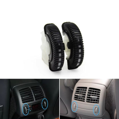 2PCS Front Rear Air Conditioning Control Roller AC Vent Base Rolling Wheel For Benz E Class W211 E200 E300 E230 E260 E280