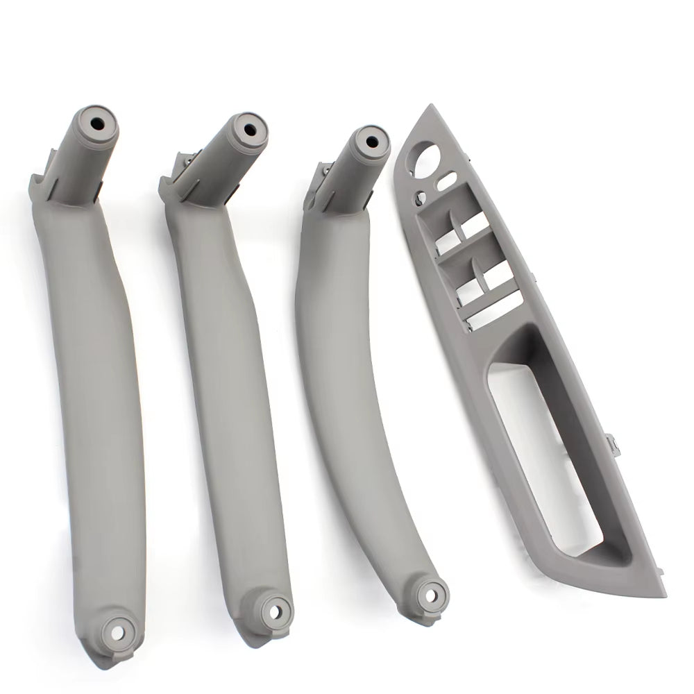 4pcs Set Car Interior Door Armrest Pull Handle Cover Trim Set For BMW X5 X6 E70 E71 E72 2007-2014