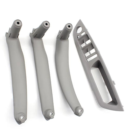 4pcs Set Car Interior Door Armrest Pull Handle Cover Trim Set For BMW X5 X6 E70 E71 E72 2007-2014