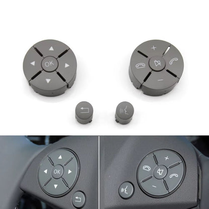 Car Multi-function Steering Wheel Control Buttons Cover For Benz C GLK E Class W204 X204 W207 W212 C180 C200 C250 C260 C300 C350