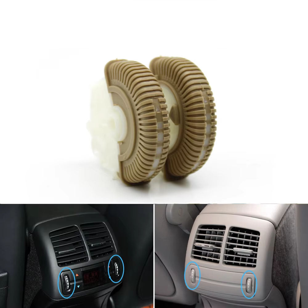 2PCS Front Rear Air Conditioning Control Roller AC Vent Base Rolling Wheel For Benz E Class W211 E200 E300 E230 E260 E280