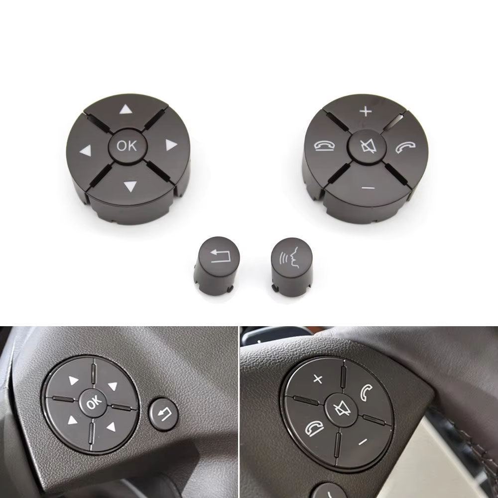 Car Multi-function Steering Wheel Control Buttons Cover For Benz C GLK E Class W204 X204 W207 W212 C180 C200 C250 C260 C300 C350