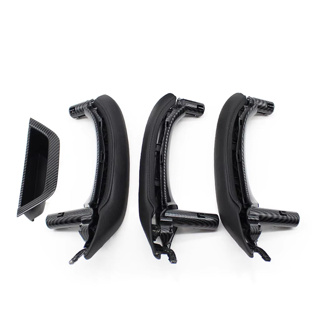 LHD RHD Interior Passenger Doors Pull Handle with Leather Outer Cover For BMW X5 X6 E70 E71 E72
