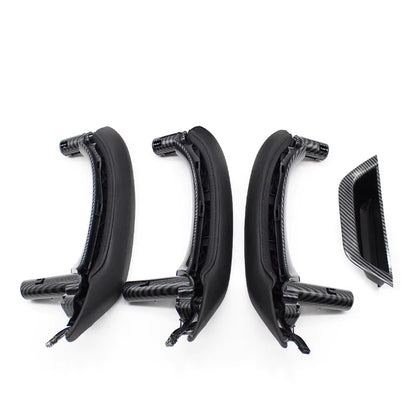 LHD RHD Interior Passenger Doors Pull Handle with Leather Outer Cover For BMW X5 X6 E70 E71 E72