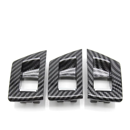 3pcs Set LHD RHD Interior Door Window Lift Adjust Switch Button Cover Trim For BMW 5 Series F10 F11 F18 520i 523i 525i 528i 535i