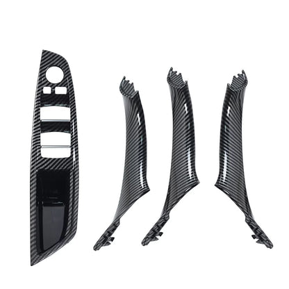 Left Hand Driver Interior Door Window Switch Panel Pull Handle Set For BMW F10 F11 F18 520 523 525 528 530