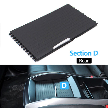 Car Front Rear Center Console Drink Cup Holder Cover Trim Zipper Rolling Curtain For BMW X5 X6 E70 E71 E72 2007-2014