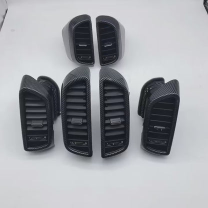 Carbon Fiber Car Front Left Right Rear Air Conditioning AC Vent Grille Complete Assembly For Porsche Cayenne 7P5 2010-2017
