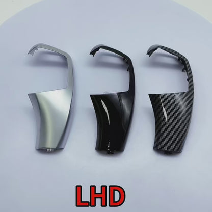 LHD RHD Car Gear Shift Knob Trim Cover Auto P Parking Button Cap For BMW X5 X6 E70 E71 E72 2007-2013 61319116587