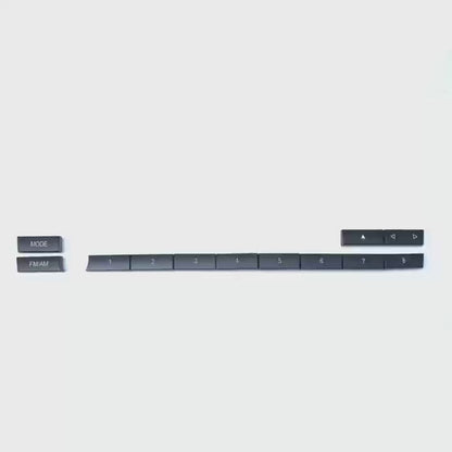 12PCS Car Center Console CD Digital MODE FM/AM Button Cover Trim For BMW 5 6 7 5GT Series F10 F11 F06 F12 F13 F07 F01 F02 F04