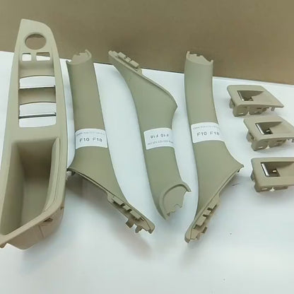 7pcs Set LHD Interior Armrest Door Handle Panel Inside Trim Cover For BMW 5 Series F10 F11 F18 520i 523i 525i 528i 535i