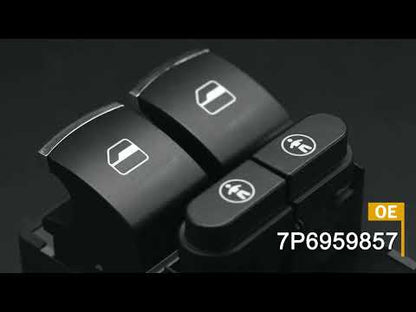 New 7P6959857 7P6959857B For VW Touareg Sharan For Seat Alhambra 2011 2012 2013 2014 2015 2016 Power Window Master Switch Chrome