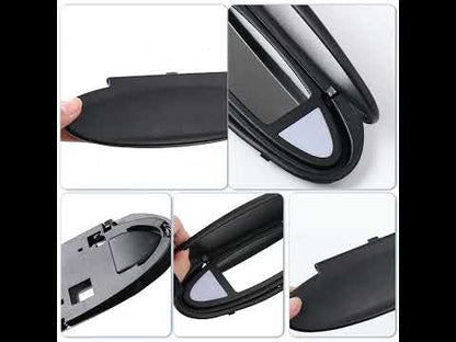 Black Interior Sun Visor Makeup Mirror Replacement For Porsche 911 996 997 986 987 Car Mirror Accessory 99773103115A12