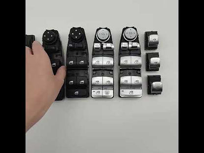 Electrical Power Chrome Master Window Switch Control Button Regulator For BMW 3 5 7 X3 X4 F30 F35 F25 F26 F07 F10 F18 F01 F02
