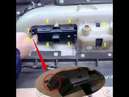 4PCS Set Car Front Rear Left Right Door Window Switch Cover Panel Trim Replacement For VW Volkswagen Touareg 2003-2010