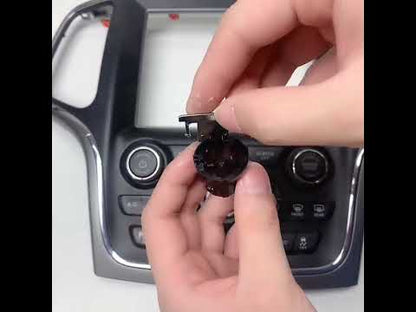 1/2PCS Car Front Dashboard AC Heater Climate Control Switch Button Radio Volume Knob Cover For Jeep Grand Cherokee WK2 2014-2021